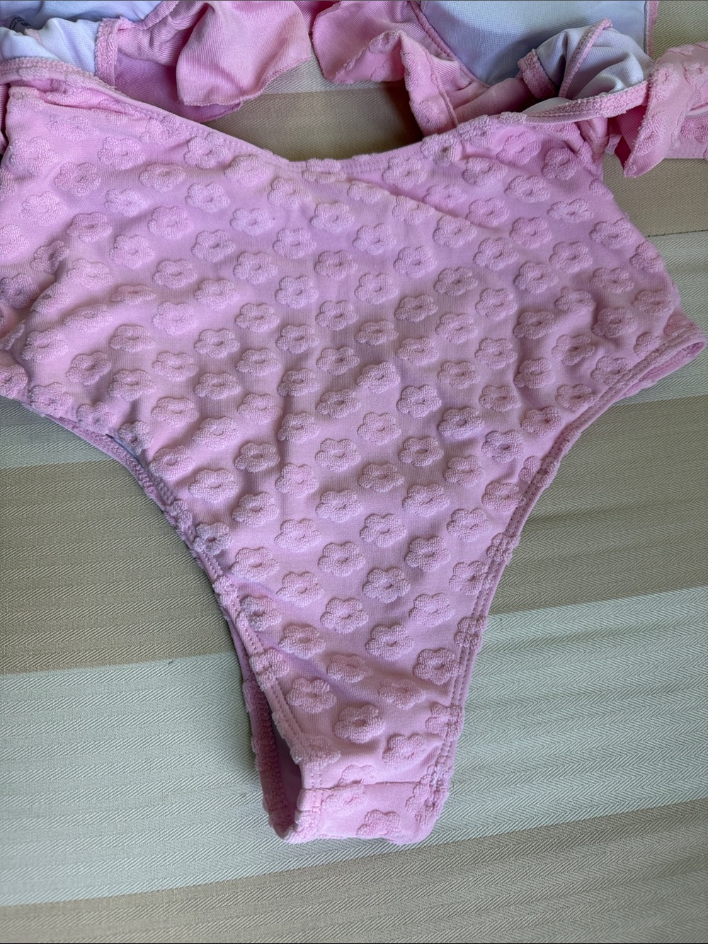 Pink Ruffle One-Piece Swimsuit - Picture 8 of 9